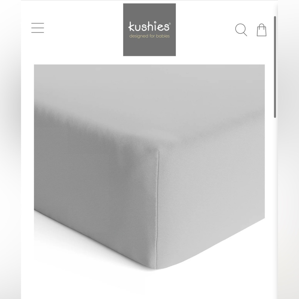 Kushies Organic Cotton Mini Crib Sheet